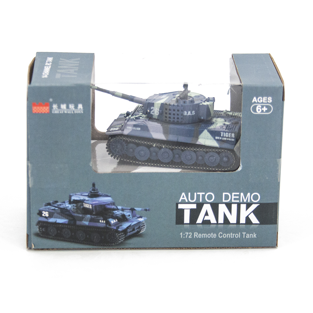 Радиоуправляемый танк Great Wall Tiger (серый камуфляж, 40MHz, 1:72) - 2117-3