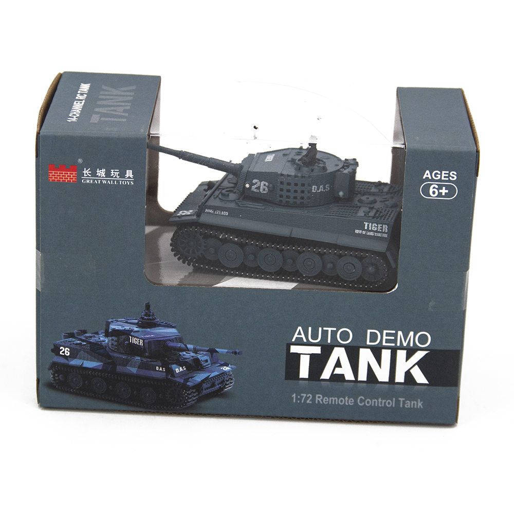Радиоуправляемый танк Great Wall Tiger (серый, 49MHz, 1:72) - 2117-4