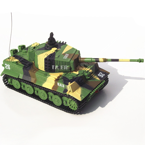 Радиоуправляемый танк Great Wall Tiger (зеленый камуфляж, 27MHz, 1:72) - 2117-1