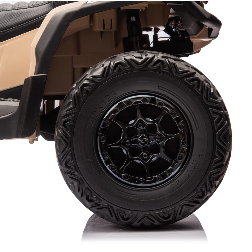 Детский квадроцикл двухместный BRP Can-Am Outlander (24V, полный привод, хаки) - DK-CA005-KHAKI