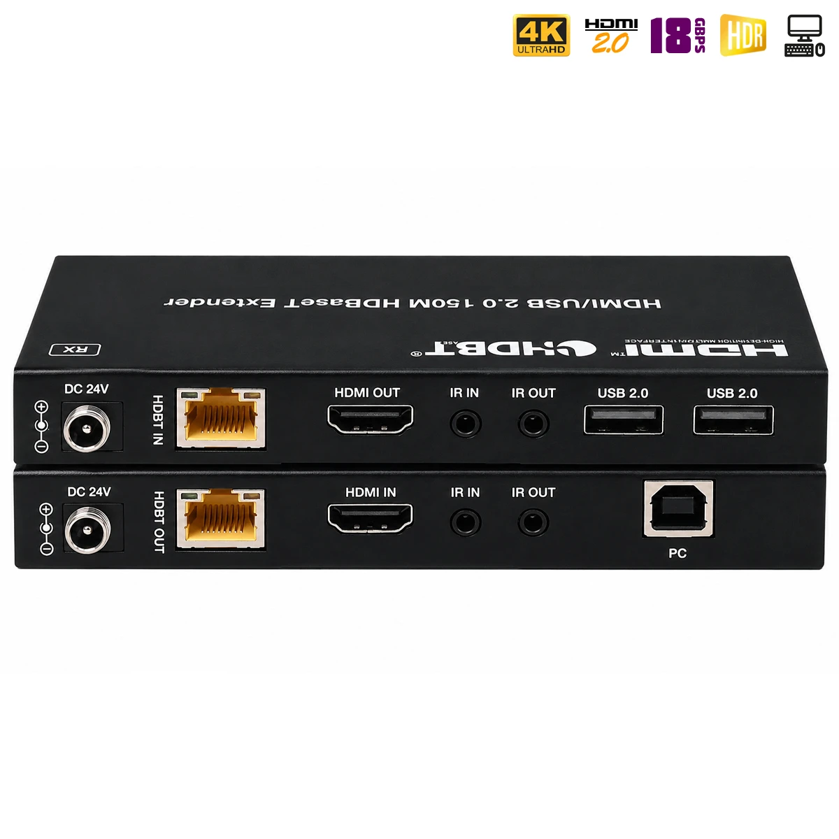 HDMI удлинитель по витой паре с HDBaseT / Dr.HD EX 150 HBT KVM