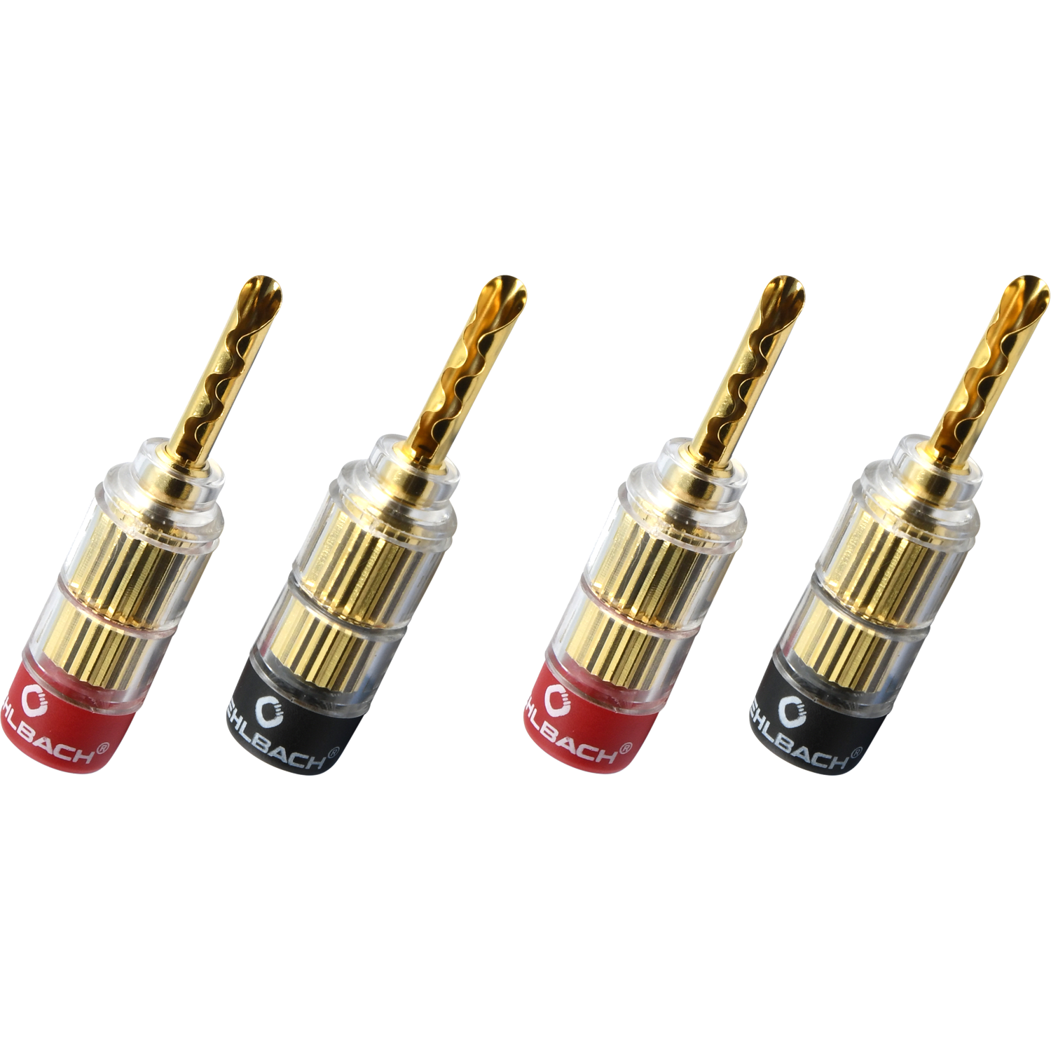 Oehlbach EXCELLENCE Banana Solution Tube 5, gold - 4 pc Коннекторы Банан D1C3021