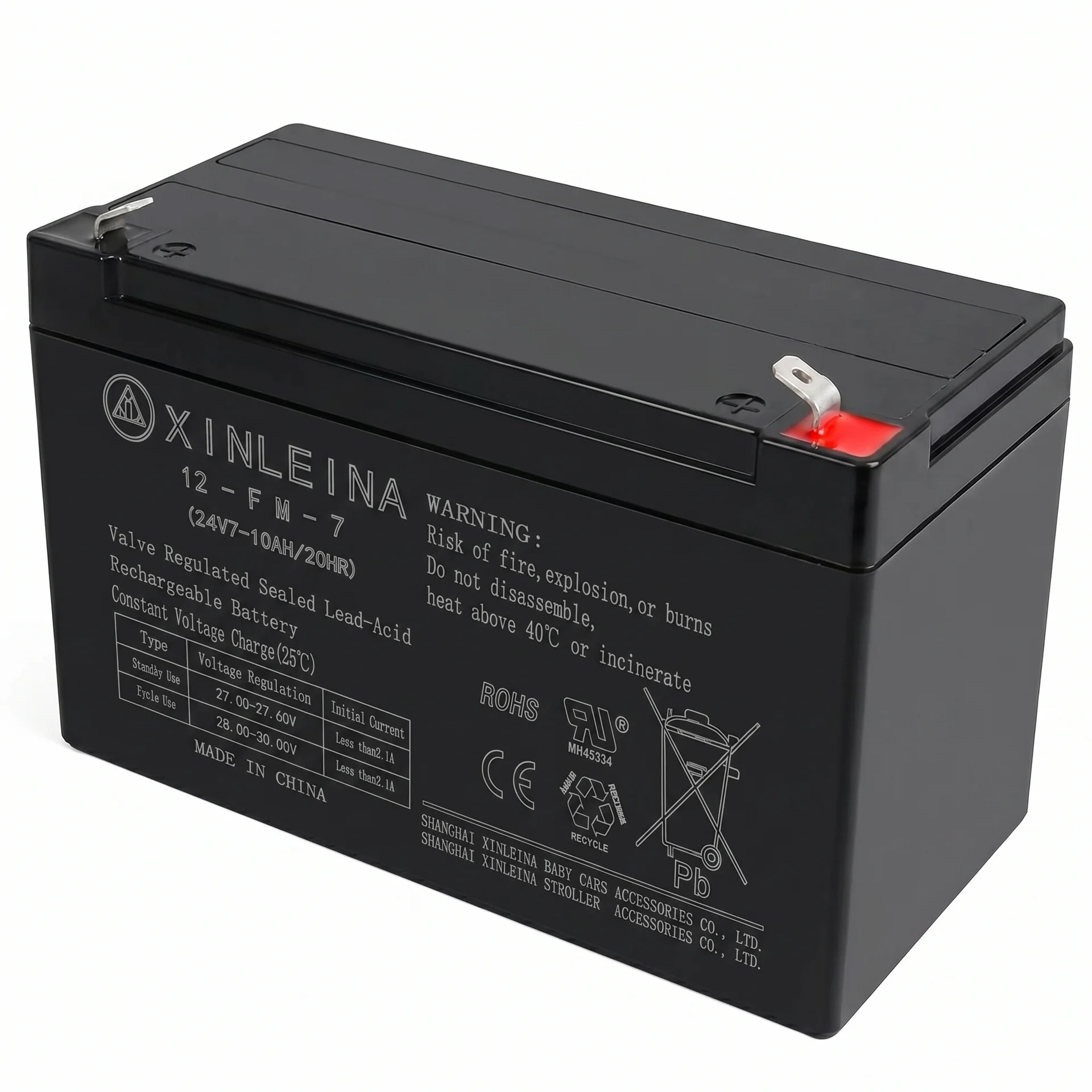 Аккумулятор XINLEINA 24V7-10Ah/20HR 12-FM-7-10 - X-12FM7-10