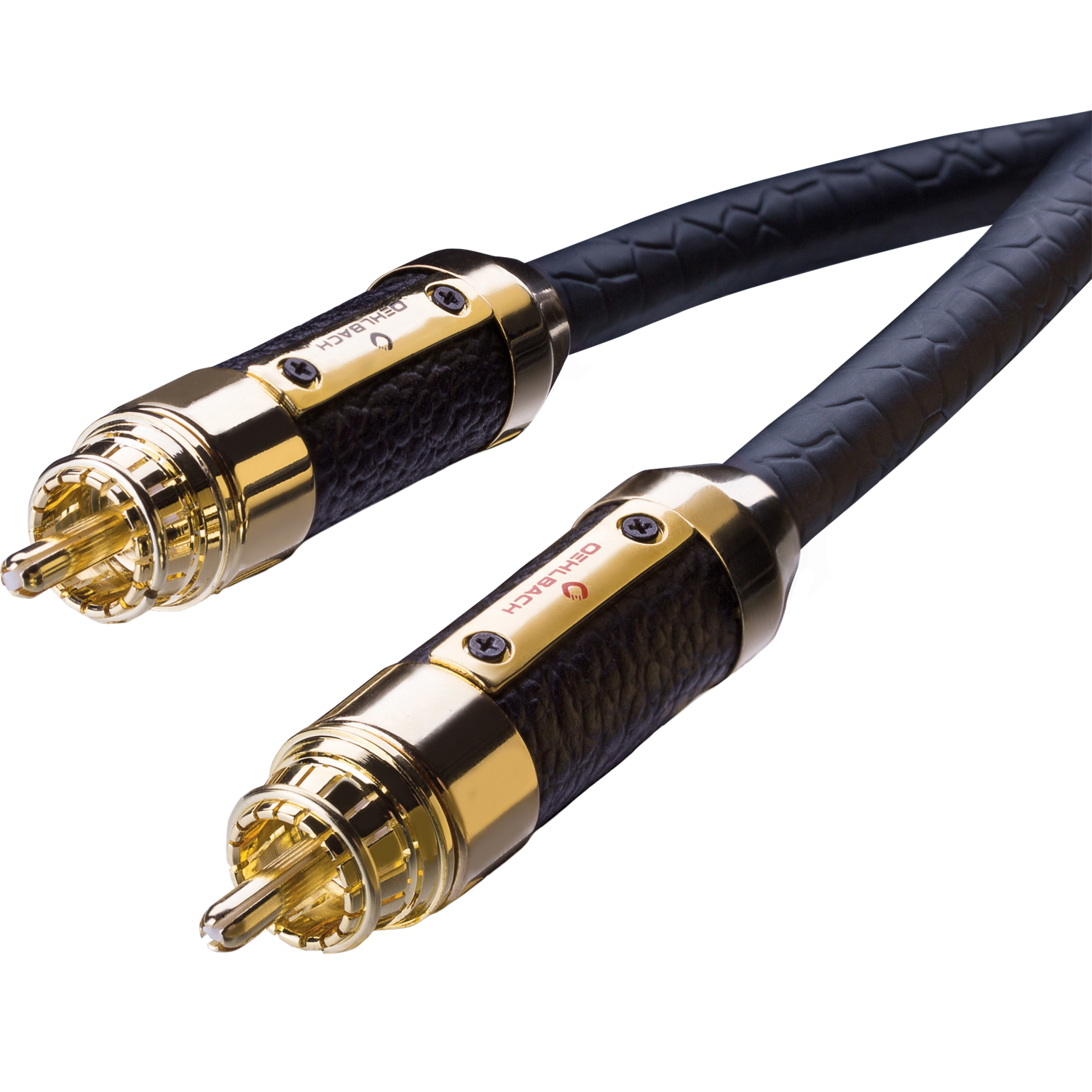 Oehlbach STATE OF THE ART XXL Black Connection Cable RCA, 2x2m gold Комплект аудиокабелей Brilliant NF с разъемом RCA D1C13836