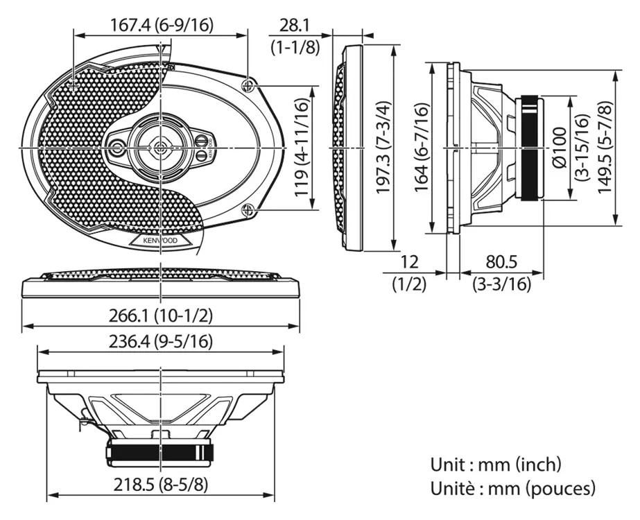 KENWOOD KFC-PS6996 Автоакустика коаксиальная
