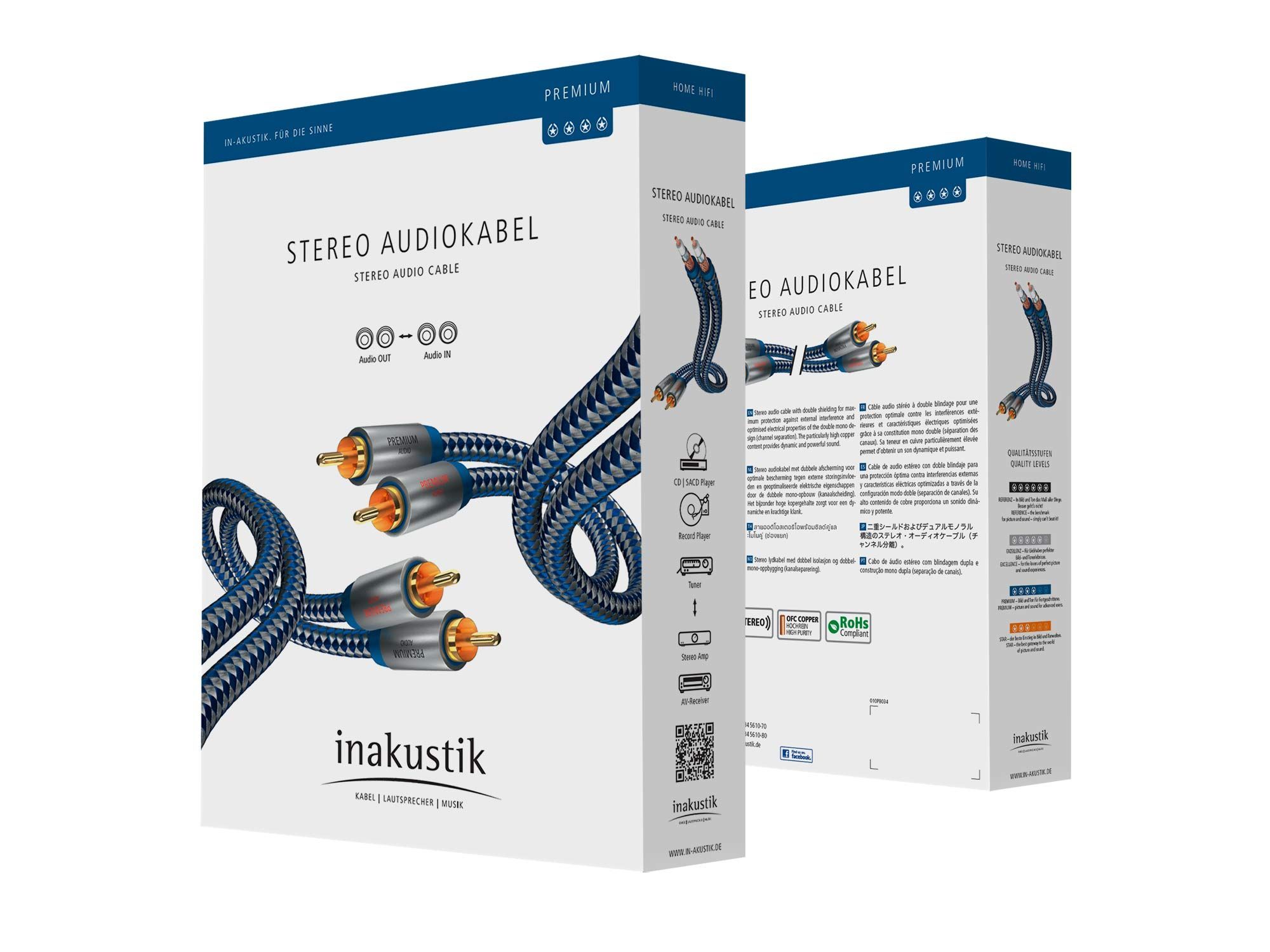 Inakustik Premium Audio Cable RCA 5 m кабель межблочный