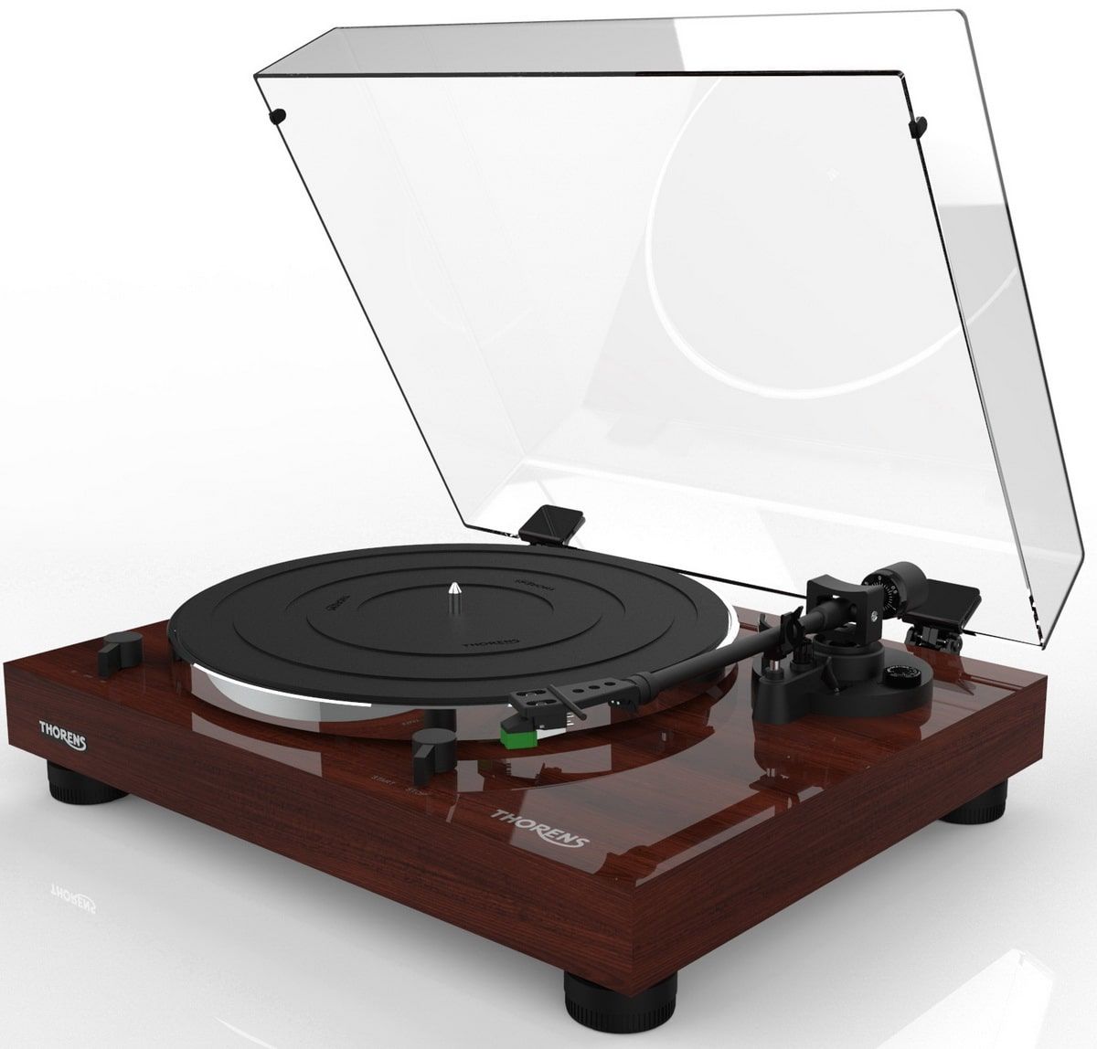 Thorens TD-202 TP71 AT95E walnut виниловый проигрыватель