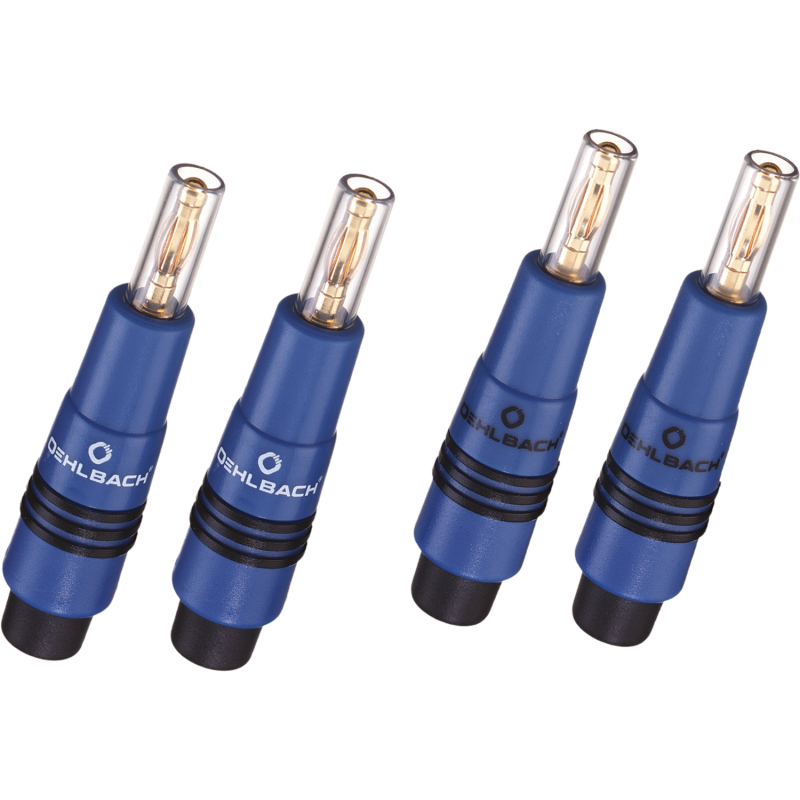 Oehlbach EXCELLENCE Banana B96 max. 6 mm2 blue 4 pc Коннекторы Банан D1C3006