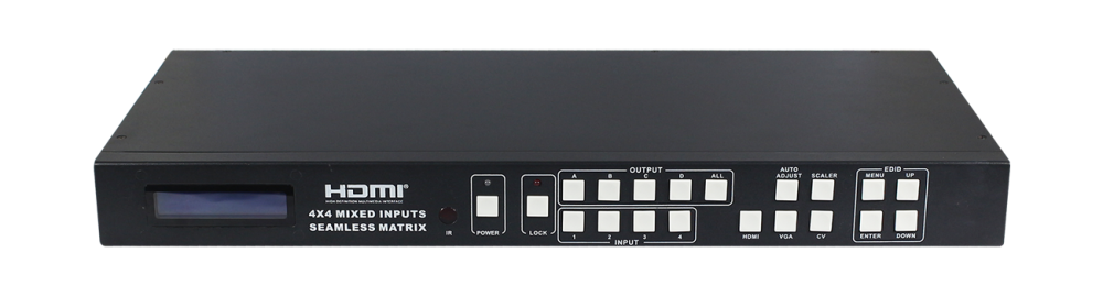 HDMI матрица- видео стена 4x4 с мгновенным переключением HDCVT HDC44F