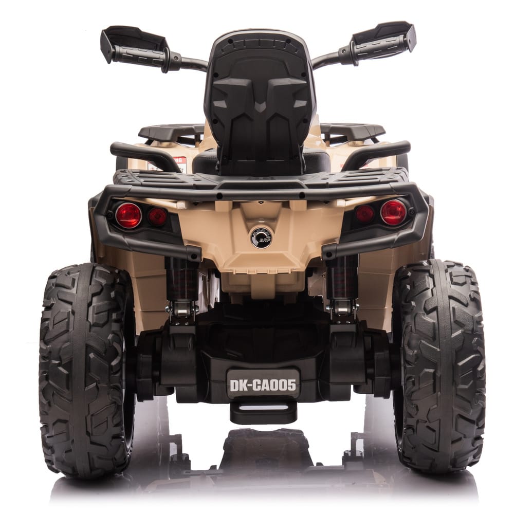 Детский квадроцикл двухместный BRP Can-Am Outlander (24V, полный привод, хаки) - DK-CA005-KHAKI
