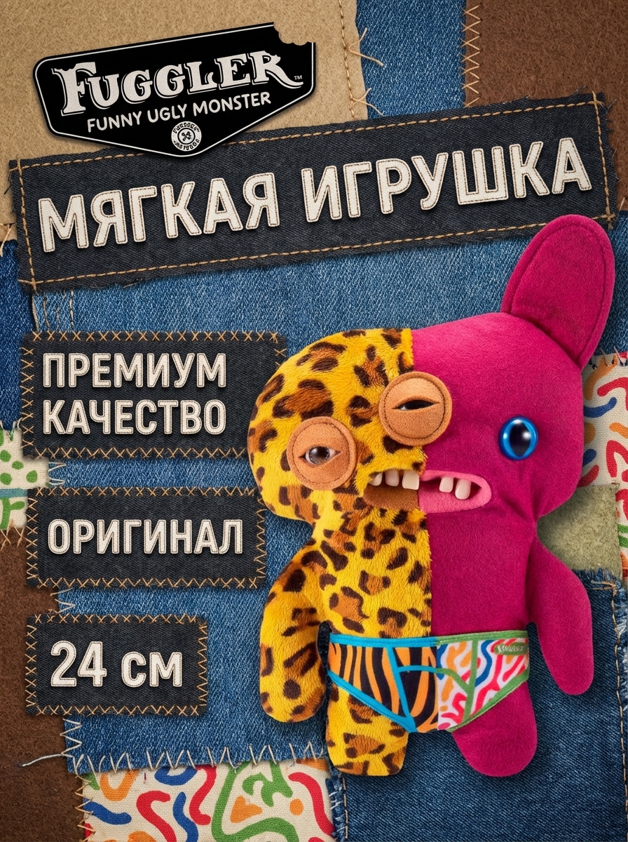 Мягкая игрушка FUGGLER Зубастик Половинки - 15726J