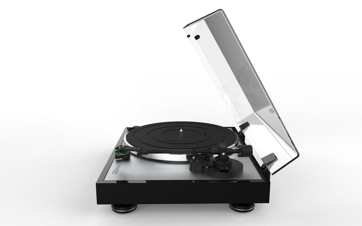 Thorens TD-402DD TP72 AT VM95E highgloss black виниловый проигрыватель