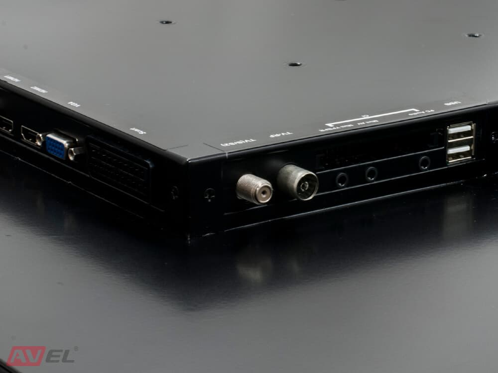 AVEL AVS320KS Black - Встраиваемый Smart телевизор для кухни