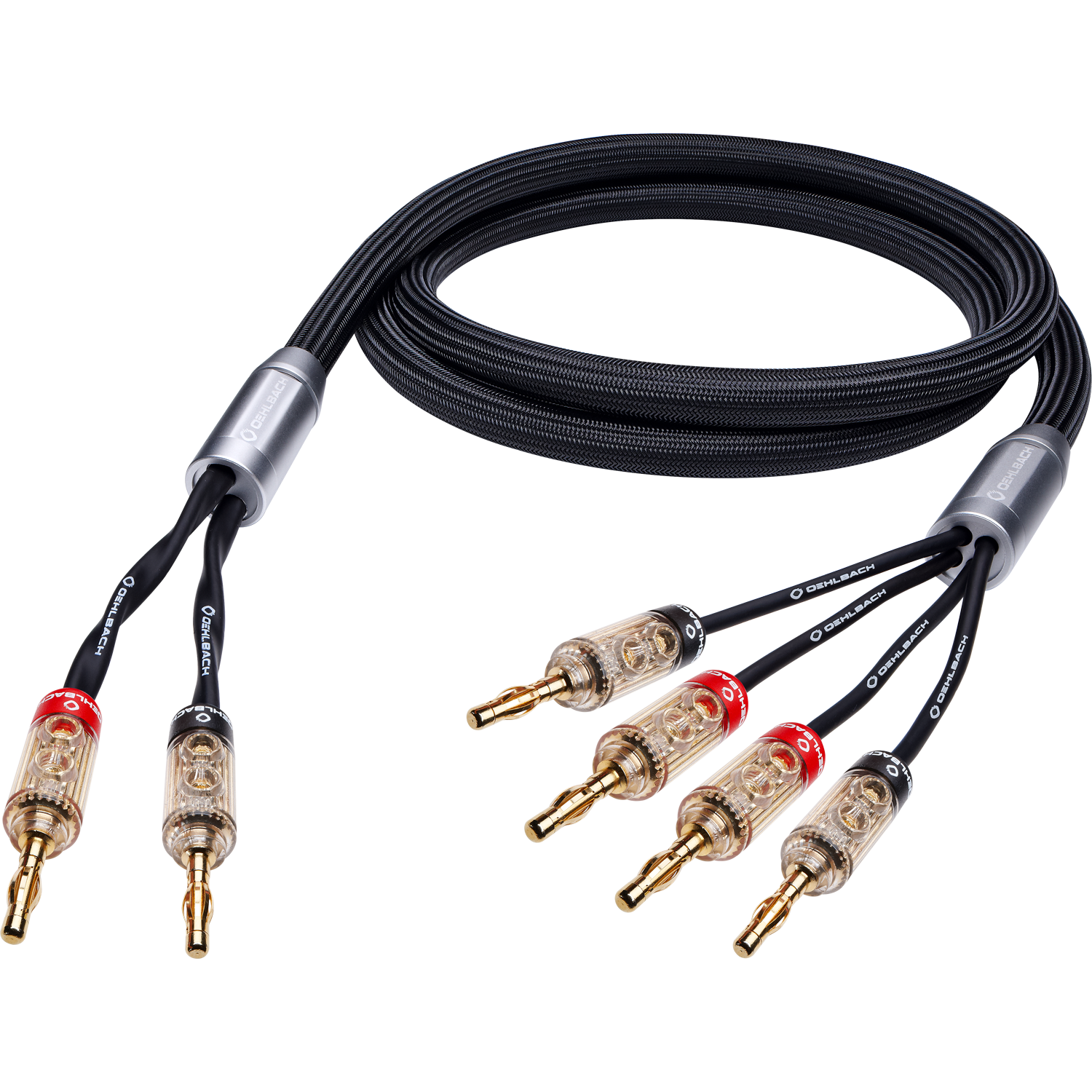 Oehlbach STATE OF THE ART XXL Fusion Four Cable Set 2x2M bi-wiring w.banana Акустический кабель D1C14223