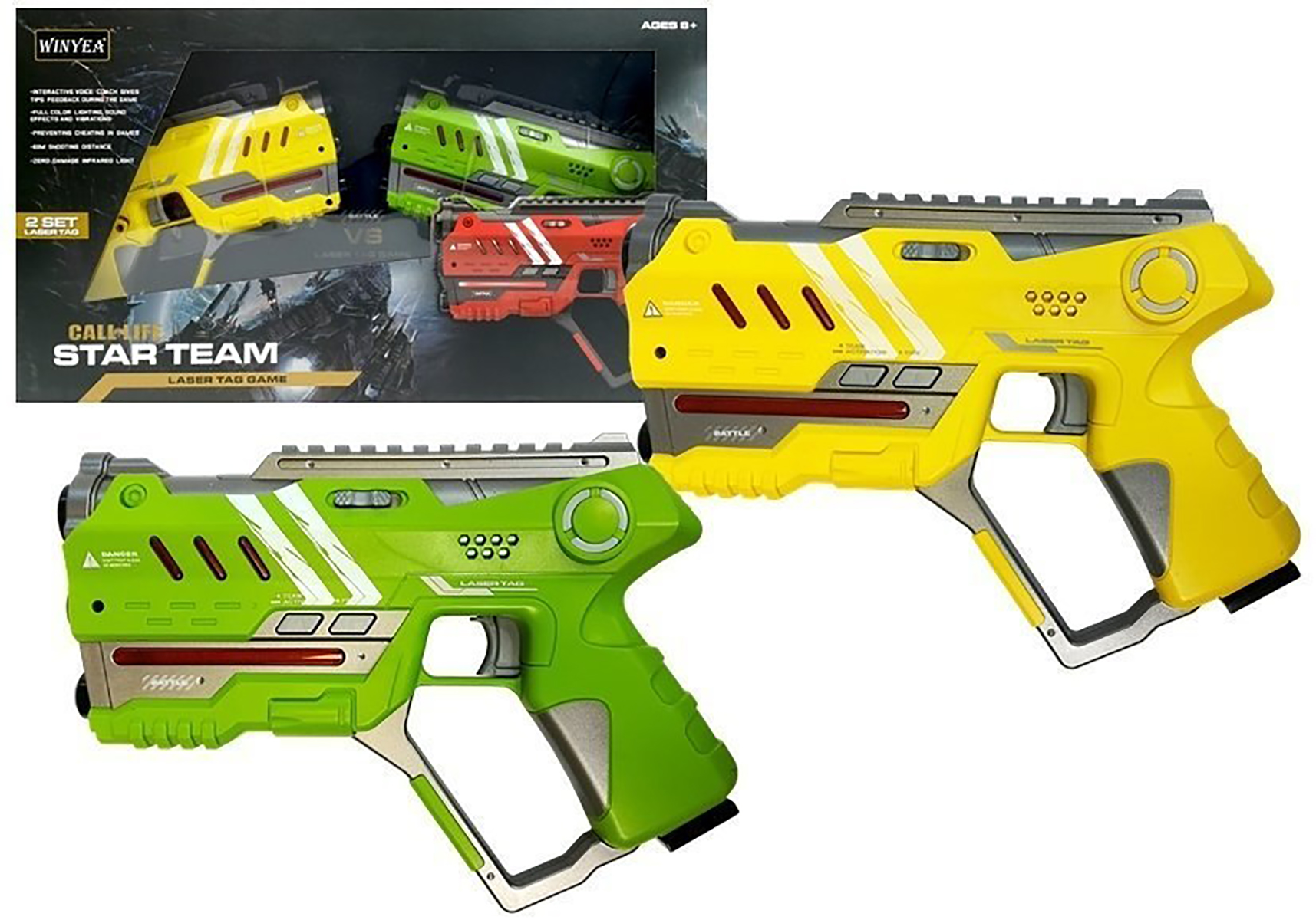 Набор для лазертага Winyea Call of Life Star-Team (2 бластера) - W7008D-GY