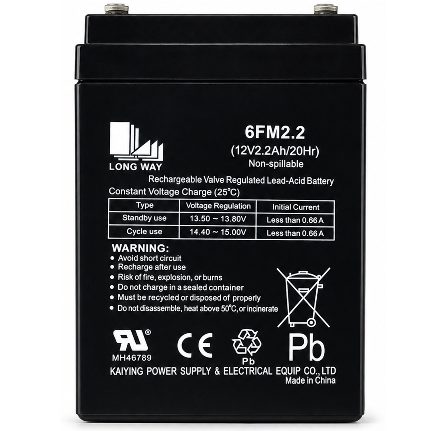 Аккумулятор Long Way 12V2.2Ah/20Hr - LW-6FM2.2