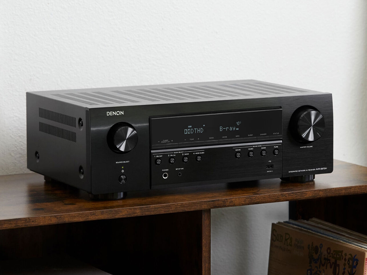 Канальный AV-усилитель Denon AVR-S670H Black