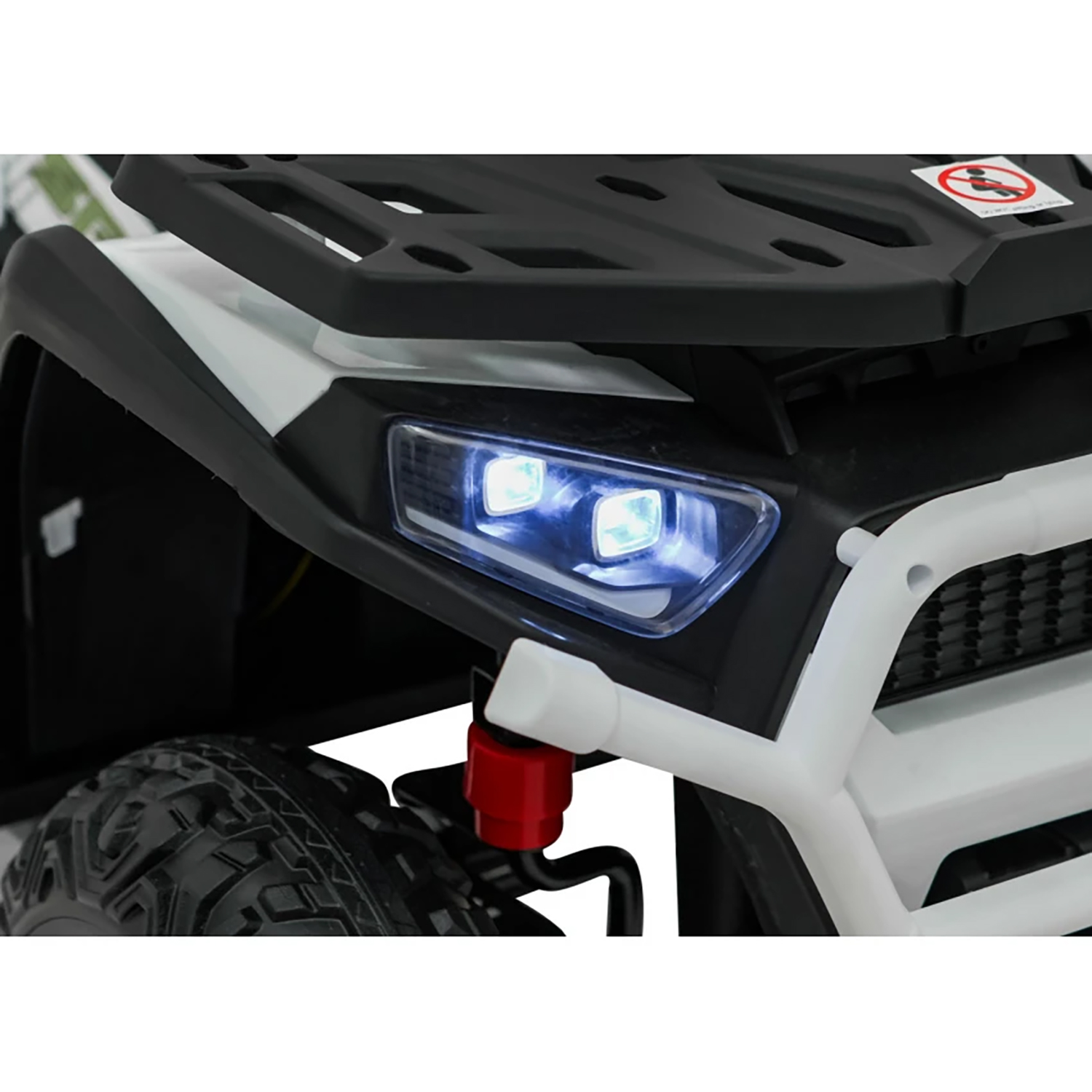Детский электромобиль квадроцикл X-Robust (белый, 24V, 4WD, пульт, EVA) - XMX651-24V-4WD-WHITE