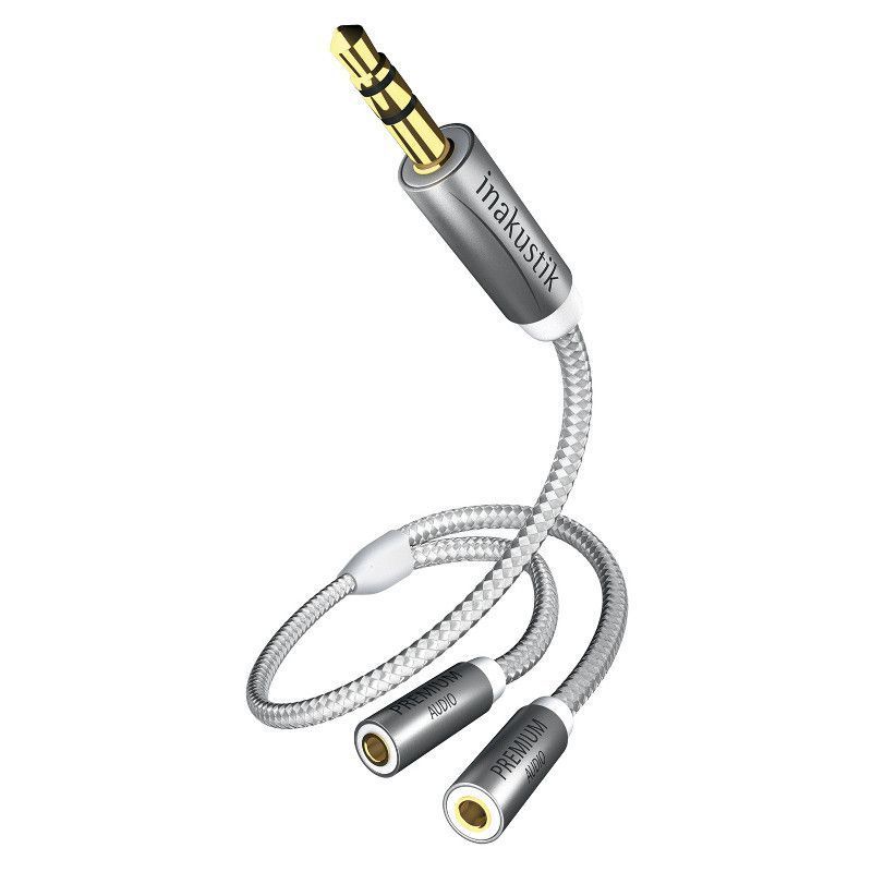 Inakustik Premium Y-adapter 3.5 Phone <> 2 Phone(F) кабель межблочный