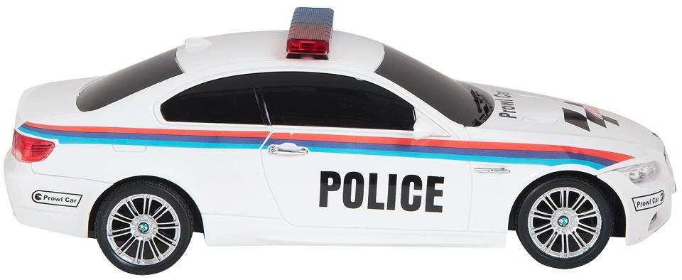 Радиоуправляемая машина GK Racer BMW M3 Coupe POLICE масштаб 1:18 - 866-1803PB-WHITE
