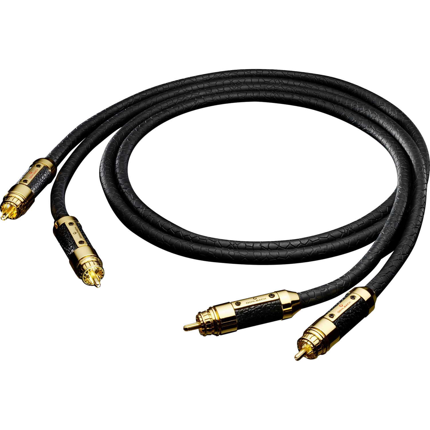 Oehlbach STATE OF THE ART XXL Black Connection Cable RCA, 2x2m gold Комплект аудиокабелей Brilliant NF с разъемом RCA D1C13836