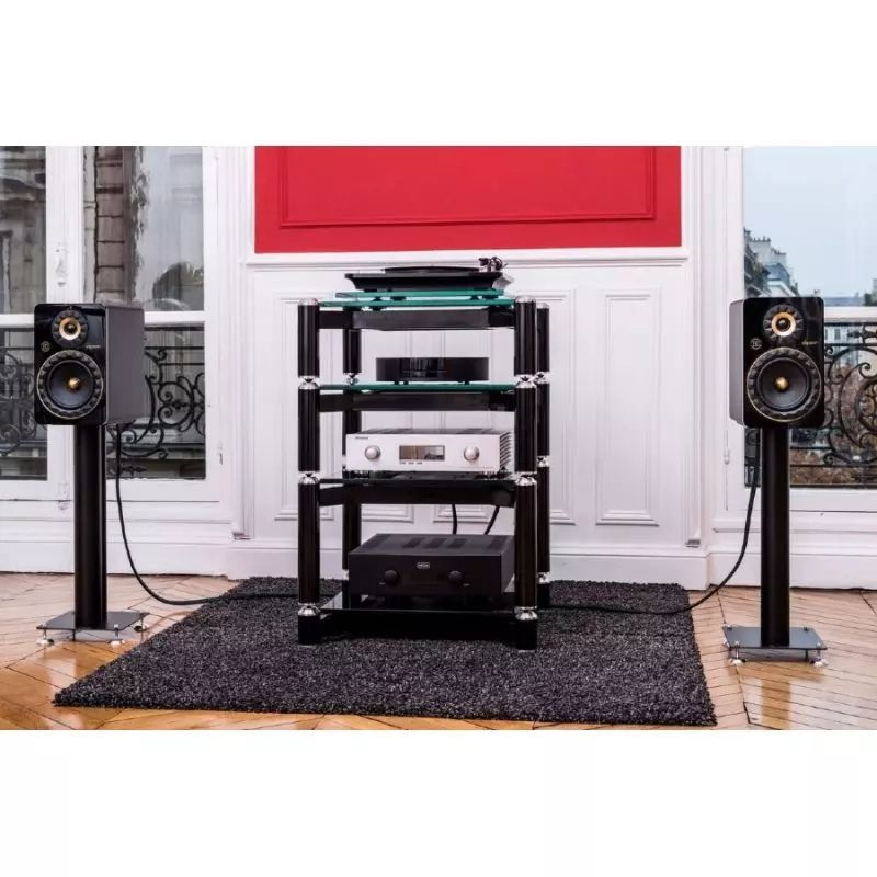 NorStone Como 1 Black Leather полка под Hi-Fi аппаратуру