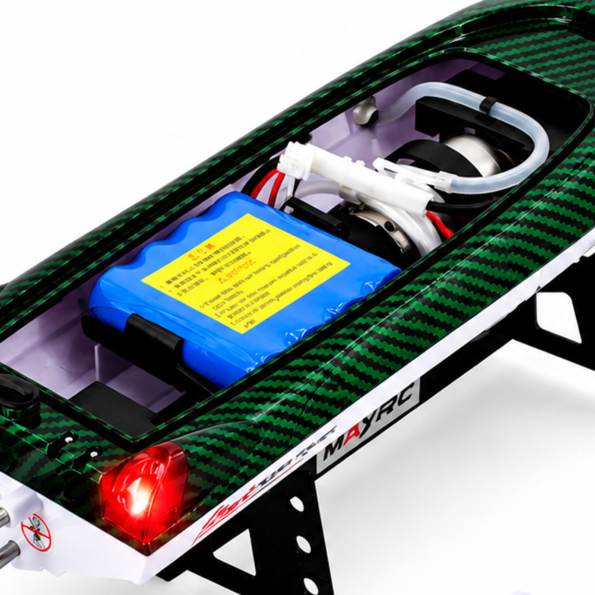 Радиоуправляемый катер Green SuNew с сумкой (47 см, 35 км/ч, акб 3000 mAh) - HJ806B-CARBON-GREEN