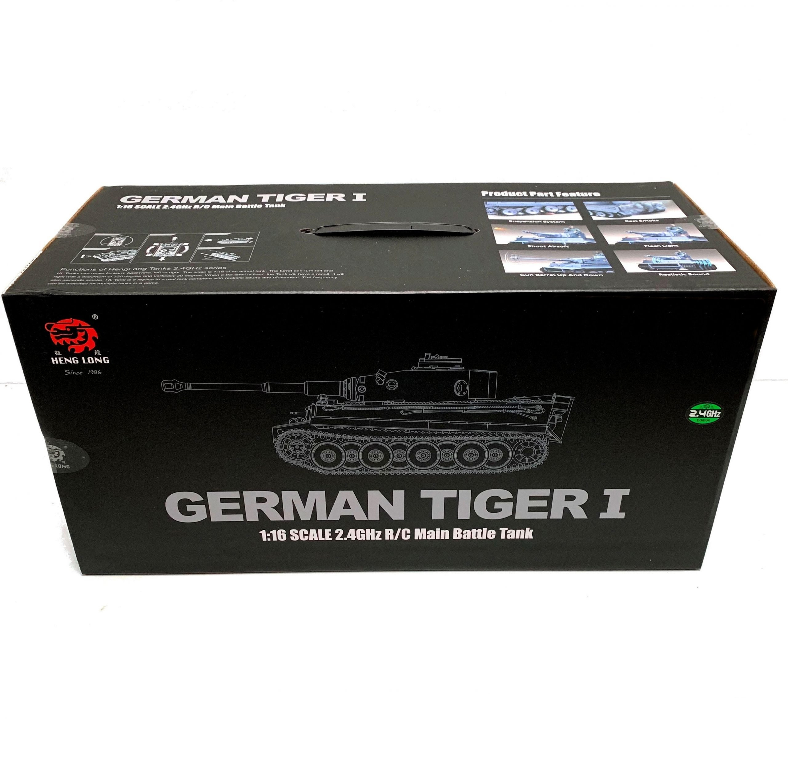 Радиоуправляемый танк Heng Long German Tiger Pro V7.0 масштаб 1:16 2.4G - 3818-1PRO-V7