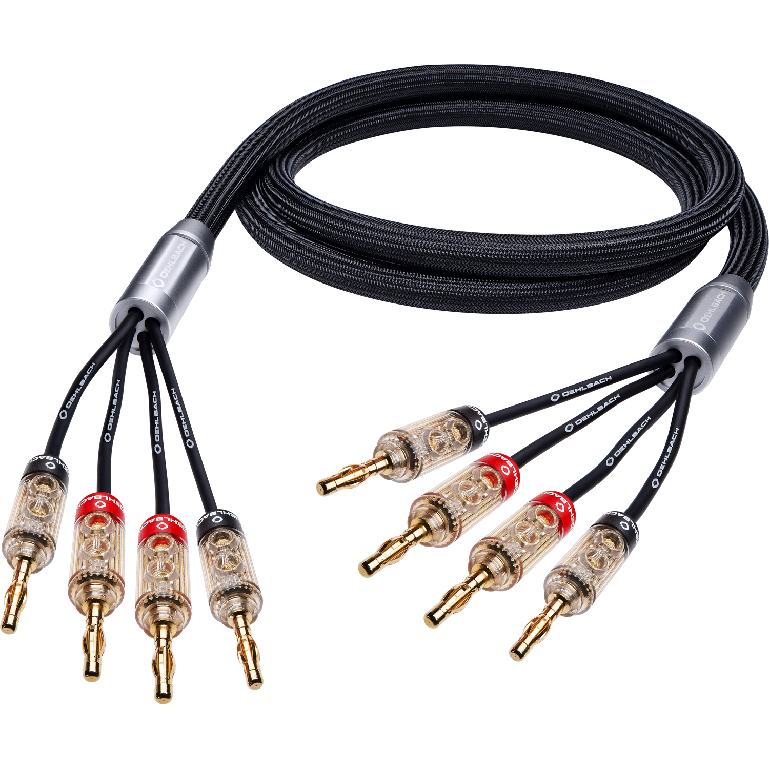 Oehlbach STATE OF THE ART XXL Fusion Four Cable Set 2x2,5m bi-amping w.banana Акустический кабель D1C14324