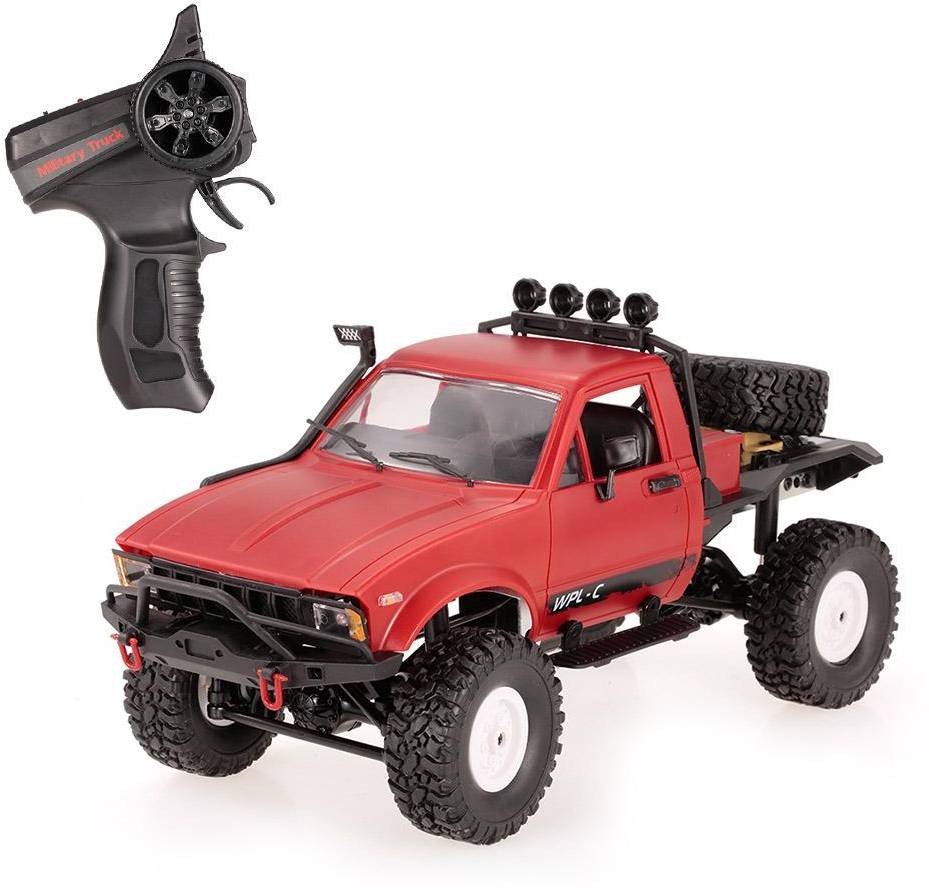 Радиоуправляемая машина WPL пикап Hilux (красный) 4WD 2.4G 1:16 RTR - WPLC-14-RED