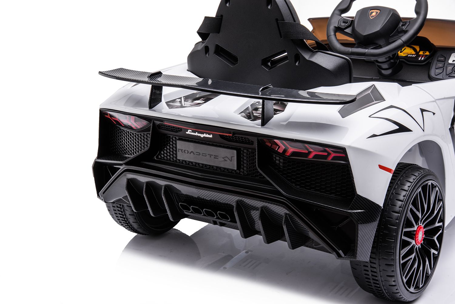 Детский электромобиль Lamborghini Aventador SV Roadster 2WD 12V - BDM0931-WHITE