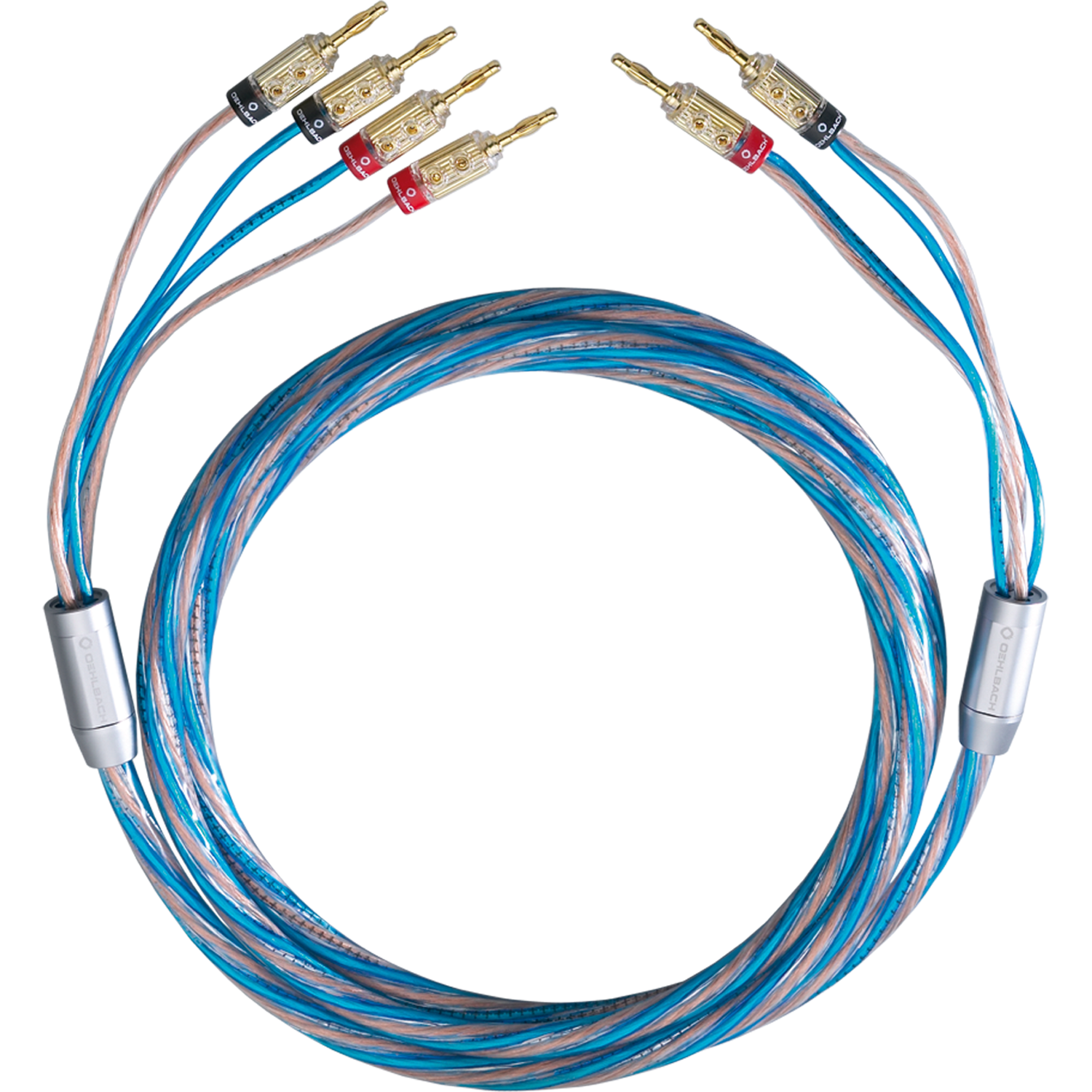 Oehlbach EXCELLENCE Bi Tech 4 speakercable 2x4m 2->4 Banana Акустический кабель Акустический кабель D1C10814