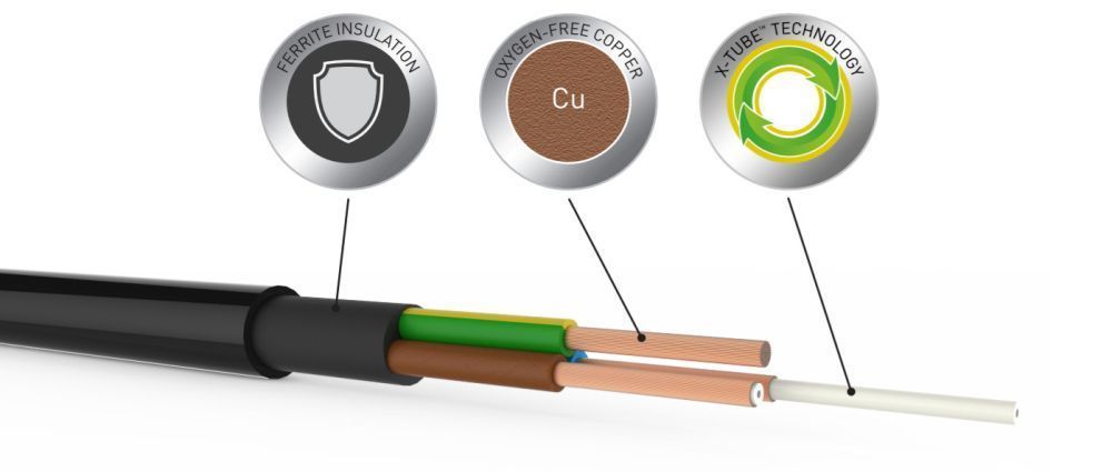 QED XT5 Power cable EU 1m силовой кабель серии XT5 1м (QE4310)