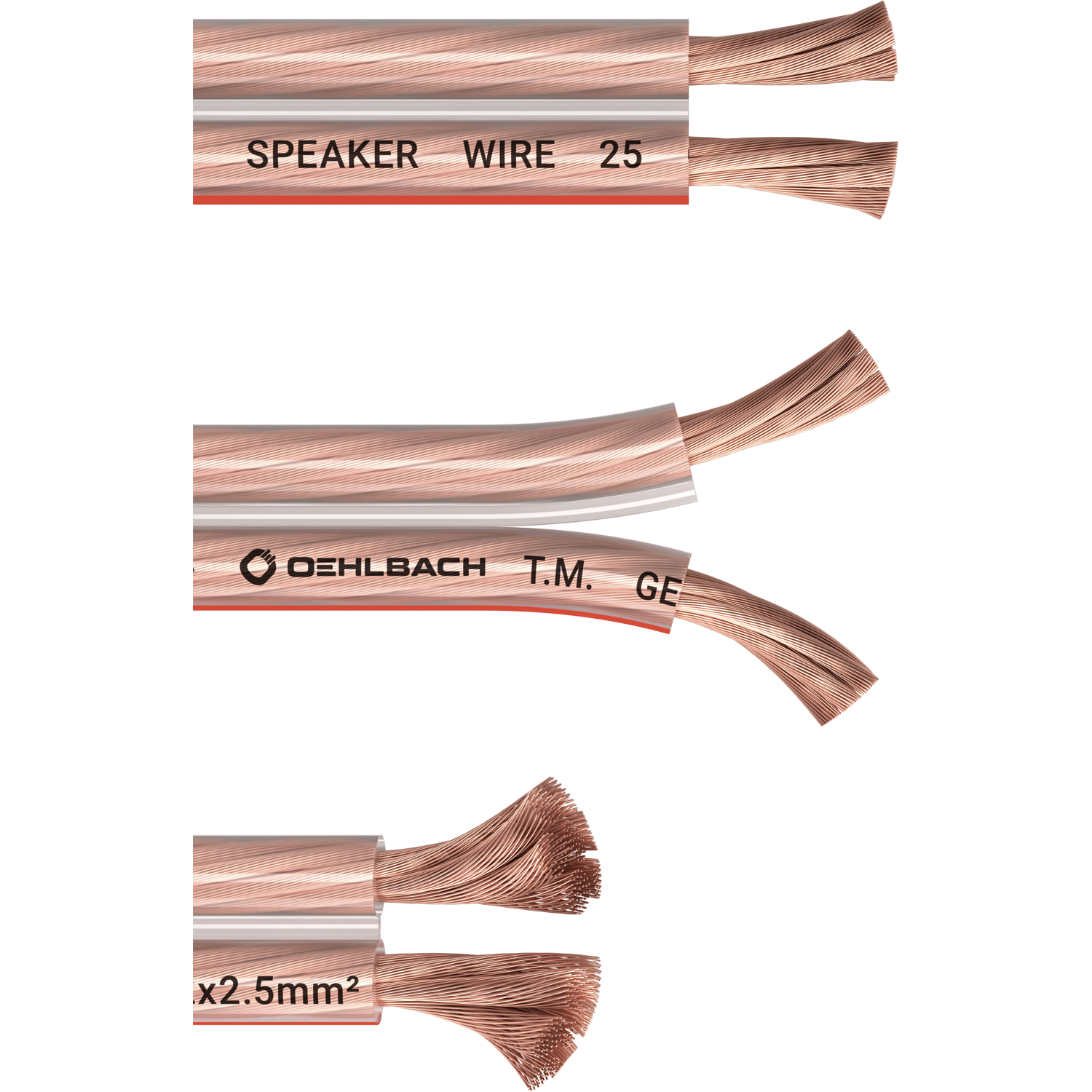 Oehlbach PERFORMANCE Speaker Cable 2x2,5mm2 clear 20m spool Акустический кабель D1C106