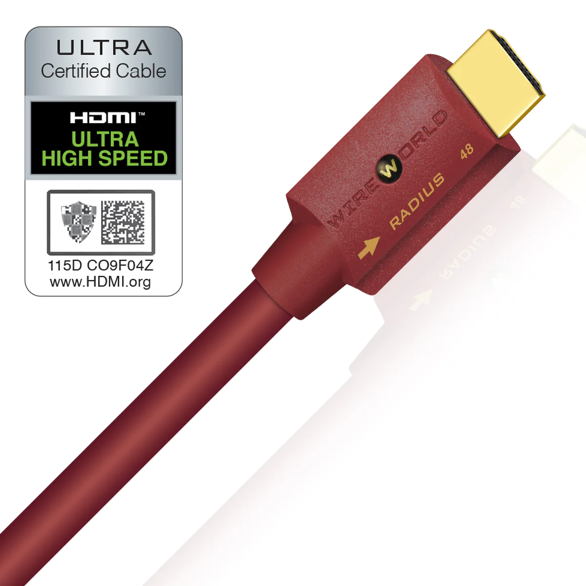 Wireworld Radius-48 HDMI 2.1 Cable 5.0m 48 G кабель HDMI (RAH5.0M-48)