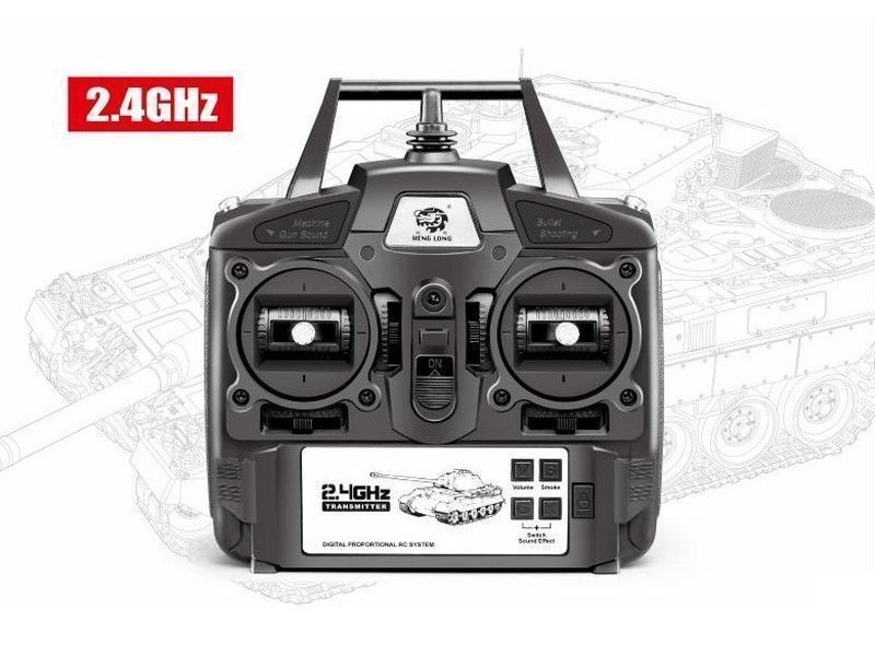 Радиоуправляемый танк Heng Long German Tiger Pro V7.0 масштаб 1:16 2.4G - 3818-1PRO-V7