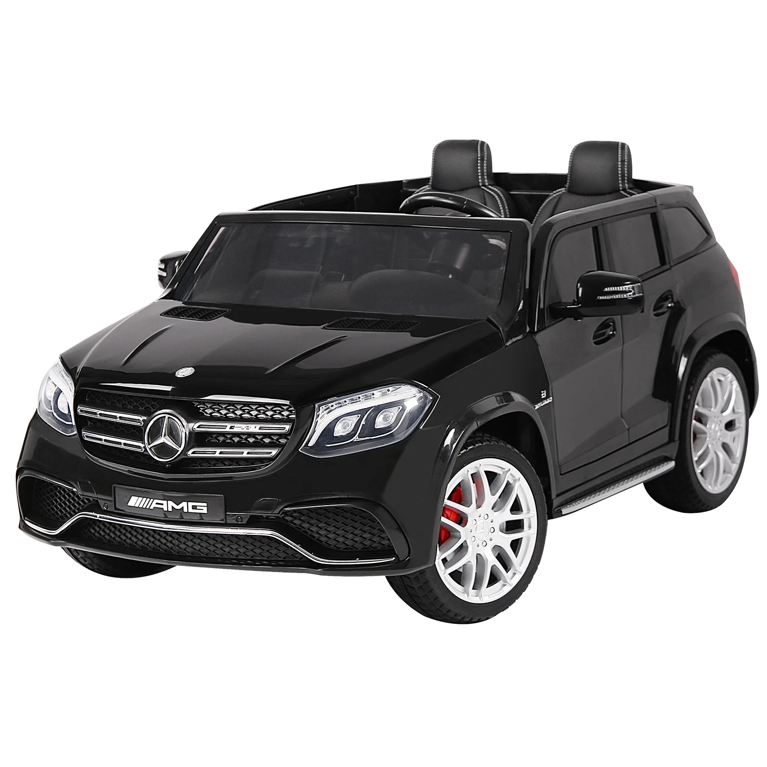 Электромобиль Mercedes Benz GLS63 (черный лак, 4WD, 12V) - HL228