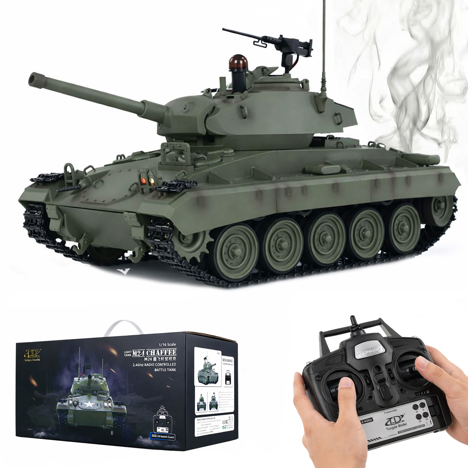 Радиоуправляемый танк M24 Chaffee - TD-M2402