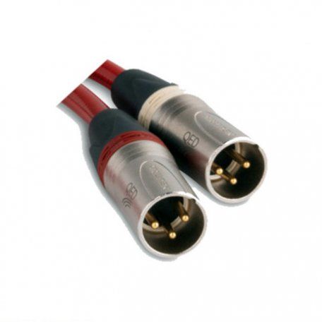 QED REF XLR TRAY-MALE+FEMALE 2R 2W Разъем XLR красные и белые по 2 штуки (QE3288+QE3289)