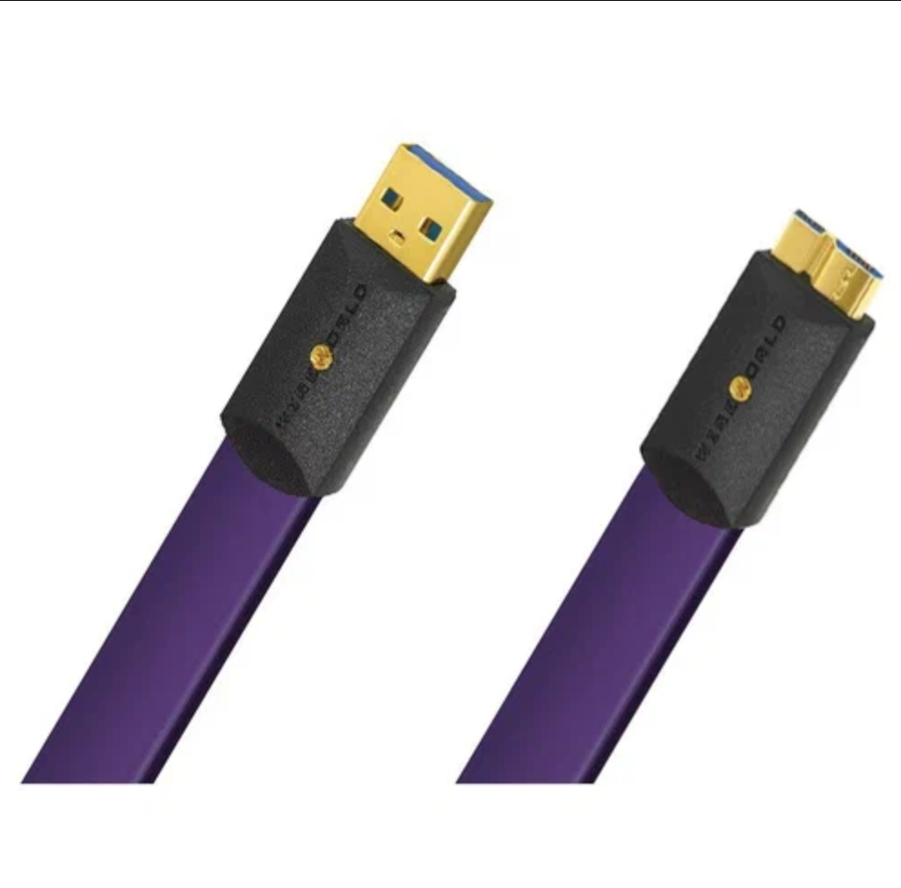Wireworld Ultraviolet 8 USB 3.0 (A to Micro B) Flat Cab 1.0m каб USB A-micro B (U3AM1.0M-8)
