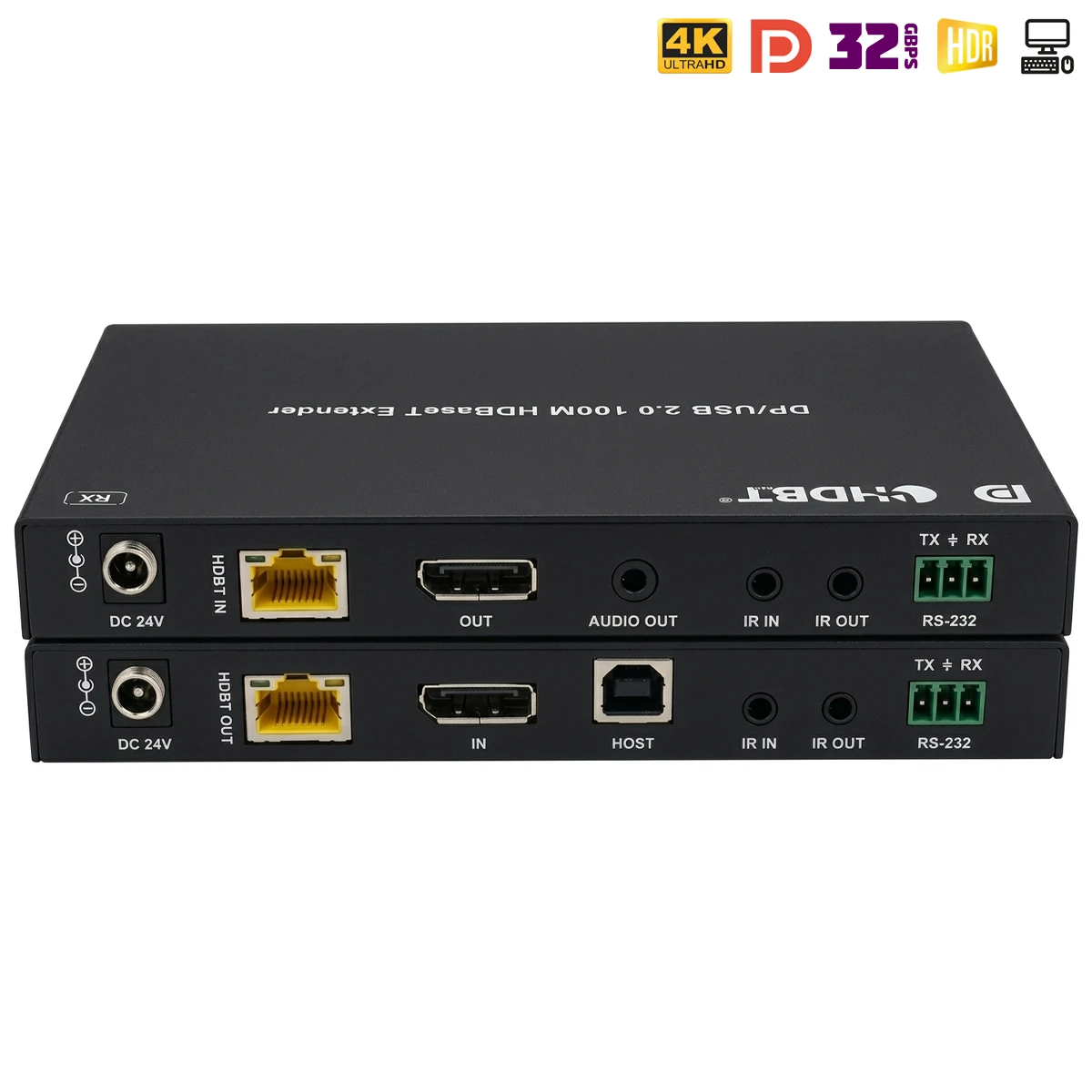 Displayport удлинитель по витой паре с HDBaseT / Dr.HD EX 100 HBT DP KVM