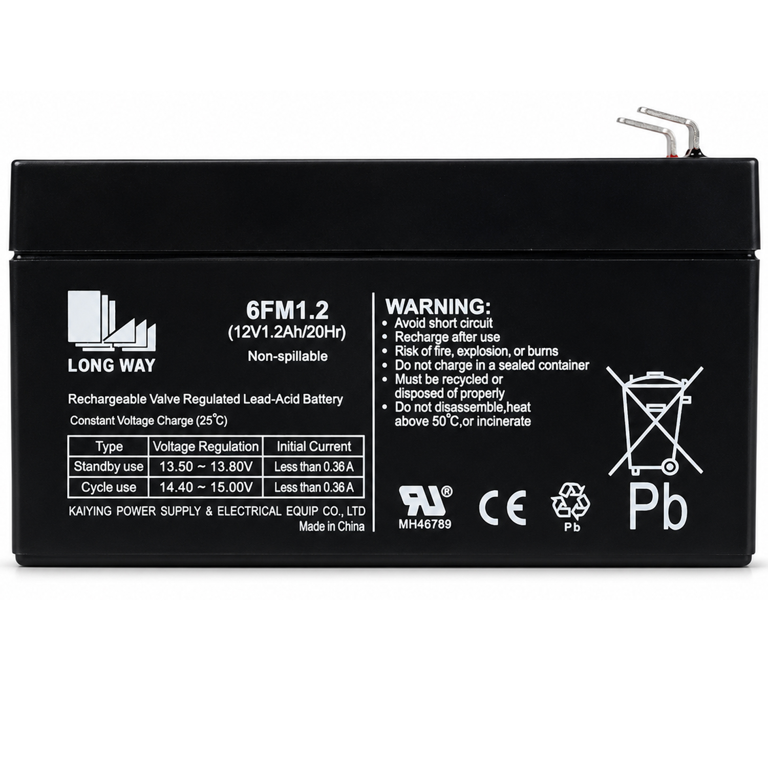 Аккумулятор Long Way 12V1.2Ah/20Hr - LW-6FM1.2
