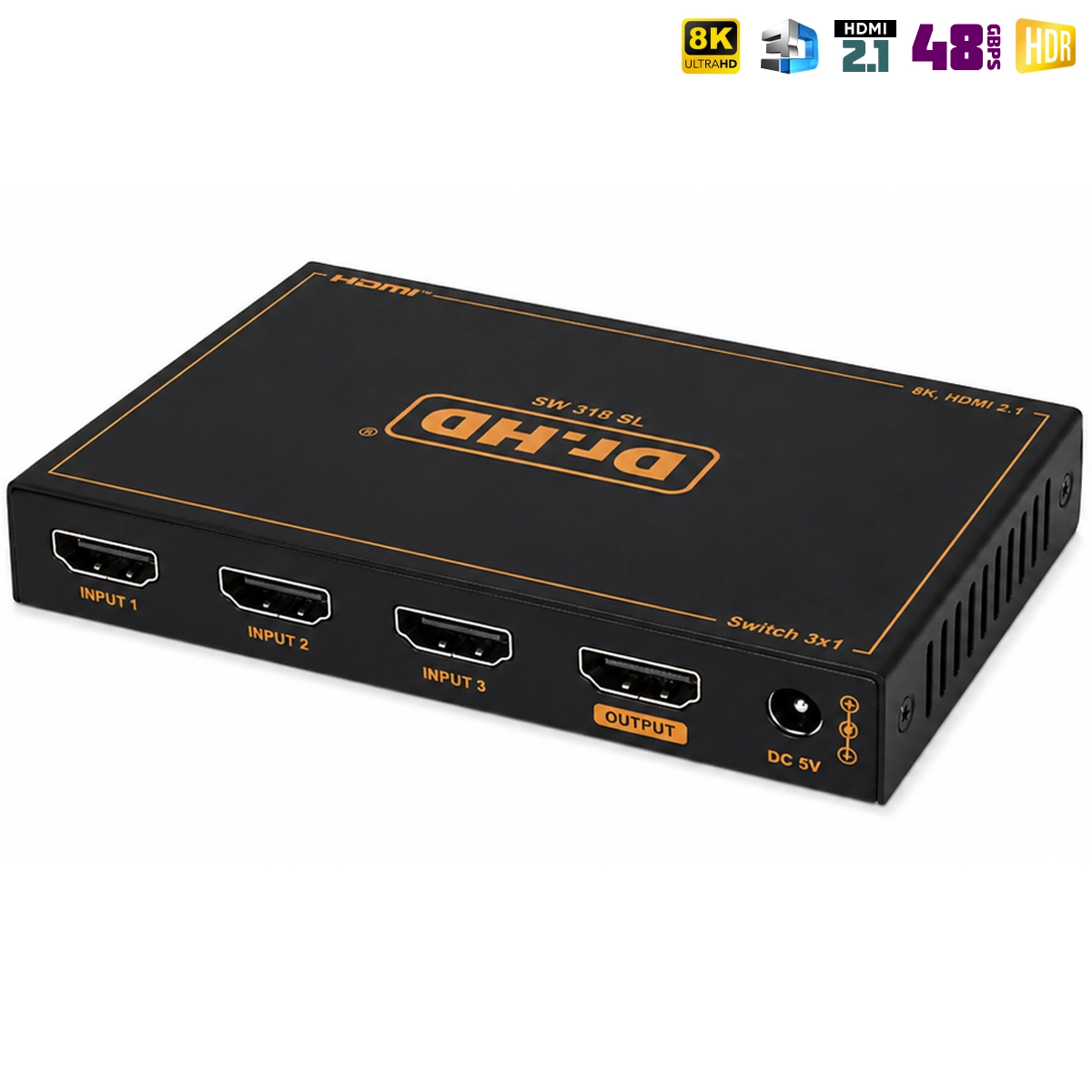 8K HDMI переключатель 3x1 / Dr.HD SW 318 SL (HDMI 2.1)