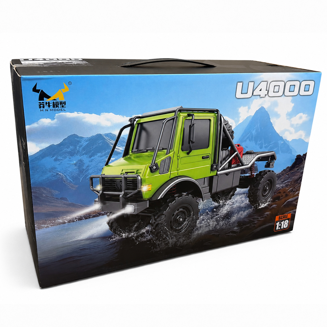 Радиоуправляемый грузовик Unimog U4000 4WD 1:18 - MN-333-GREEN
