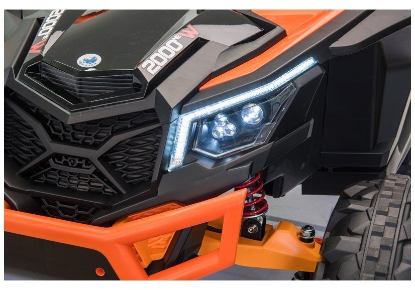 Детский электромобиль XMX Багги (оранжевый, MP4, EVA, 4WD, 24V) - XMX613-4WD-24V-ORANGE-MP4