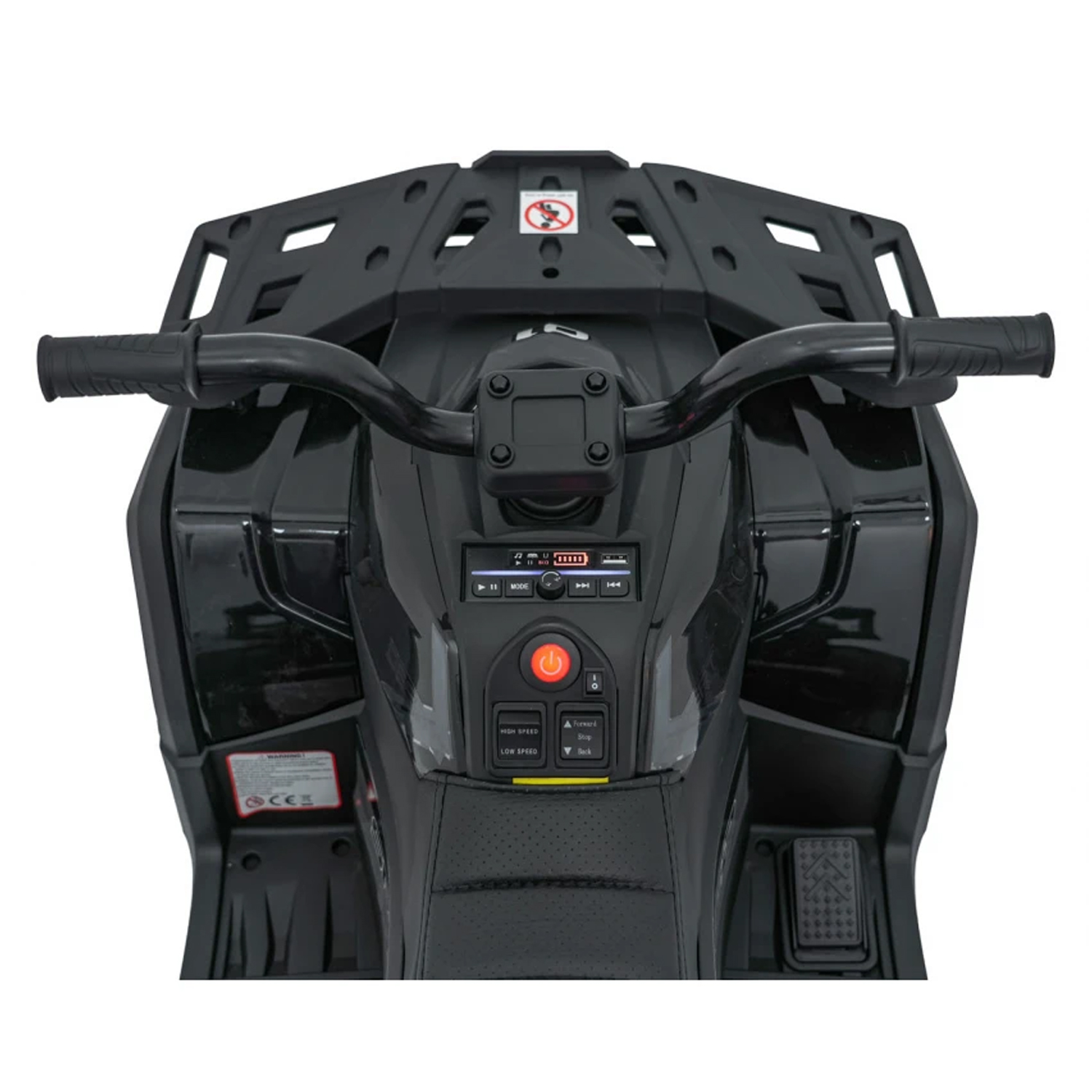 Детский электромобиль квадроцикл X-Robust (черный, 24V, 4WD, пульт, EVA) - XMX651-24V-4WD-BLACK
