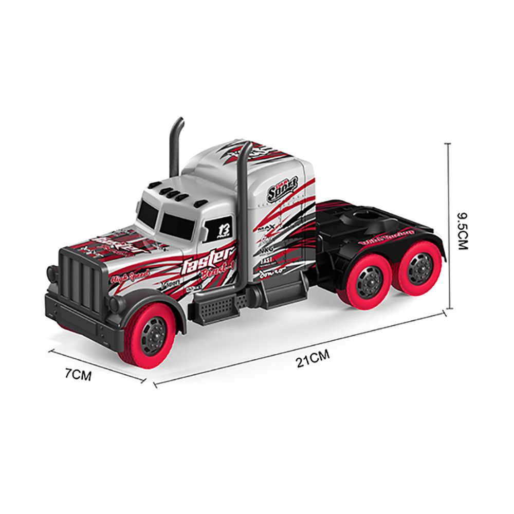 Радиоуправляемый грузовик - тягач FASTER BEAST (2WD, акб, 1:16) - GM1929-RED
