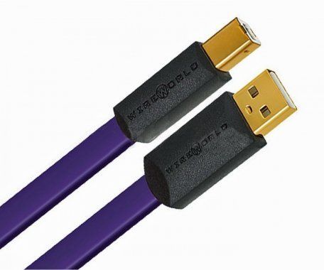 Wireworld Ultraviolet 8 USB 2.0 A-B Flat Cable 1.0m кабель USB тип A-B (U2AB1.0M-8)