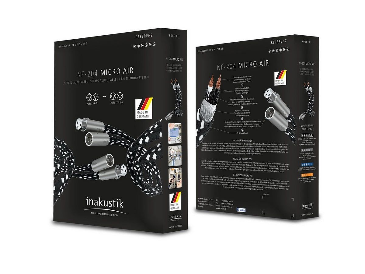 Inakustik Referenz NF-204 Micro AIR 2.0 m XLR кабель межблочный