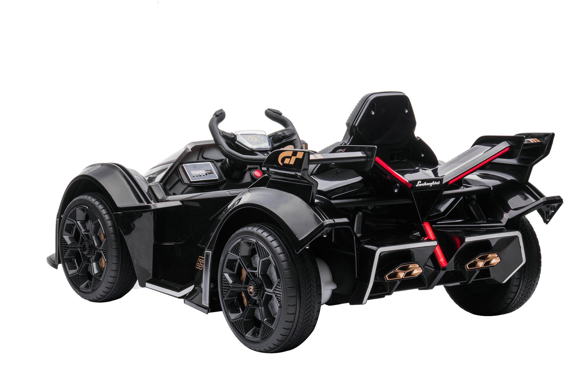 Детский электромобиль Lamborghini V12 Vision Gran Turismo 4WD 12V - HL528-LUX-BLACK